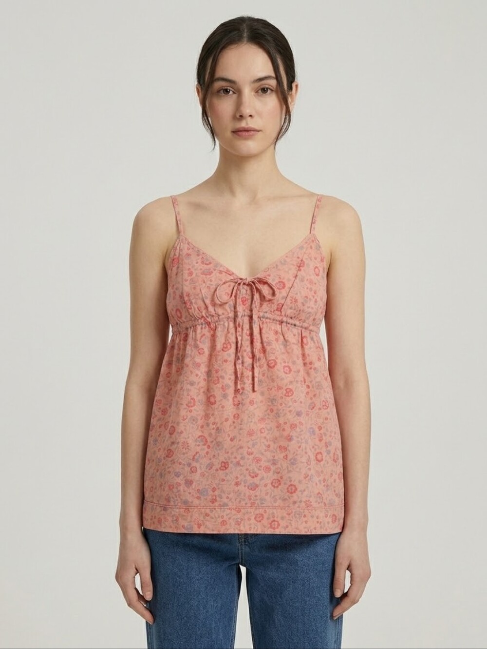 GAP Babydoll Pink Floral Top